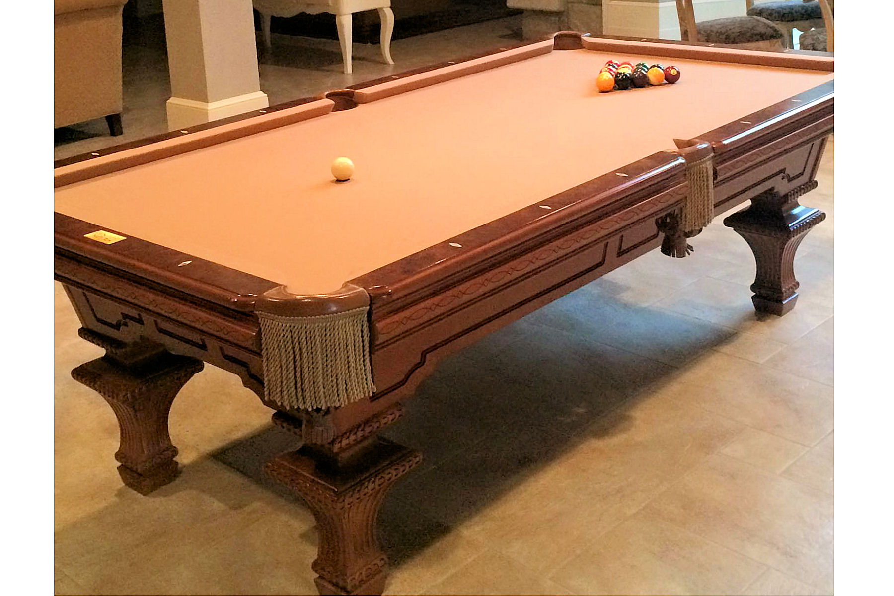 SOLD - Pre-Owned Fischer C.L Bailey- 8ft. Pool Table - IMMEDIATE