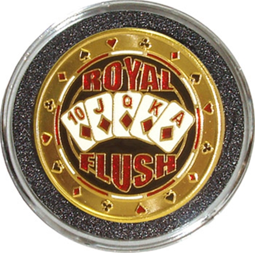 Royal Flush - Diamonds Hand Painted Card Cover @ Loria Awards